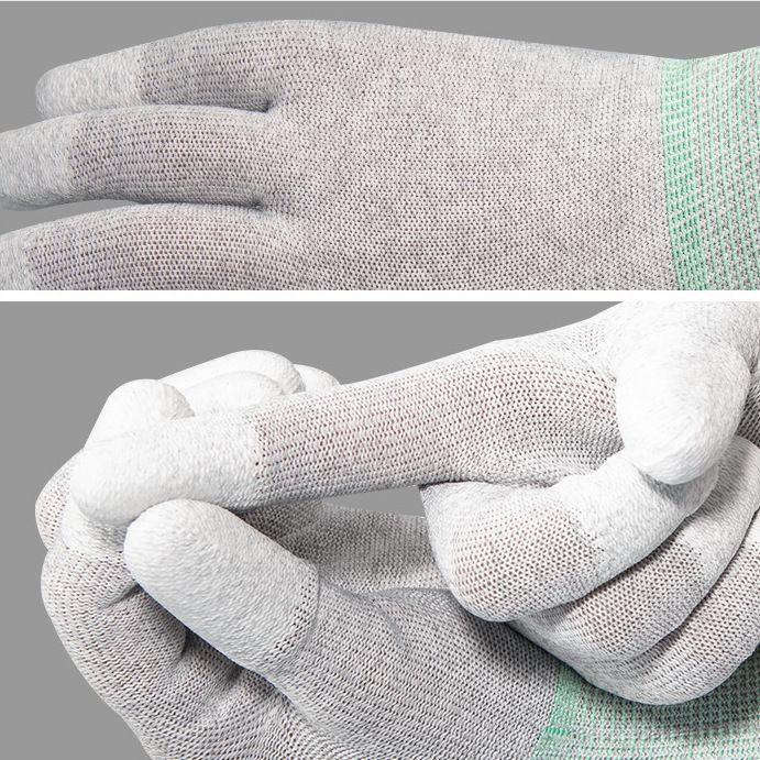 Fingertip PU Coated Anti-static Gloves Antiskid Handwork Industrial Working Protective Gloves Car Window Tint Film Install Glove