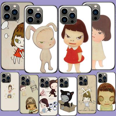 Coque de téléphone mignonne Art Nara Yoshitomo Pour Iphone 17 Air 15 Pro 14 Plus 16 Pro Max 17E 16E 12 13 Mini 11 Housse Mignonne Fundas