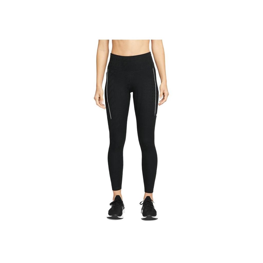 Nike Dri-Fit Adv Epic Luxe Solid Color Casual Elastic Tight Fitness Pants Women Pants Black DD6491-010