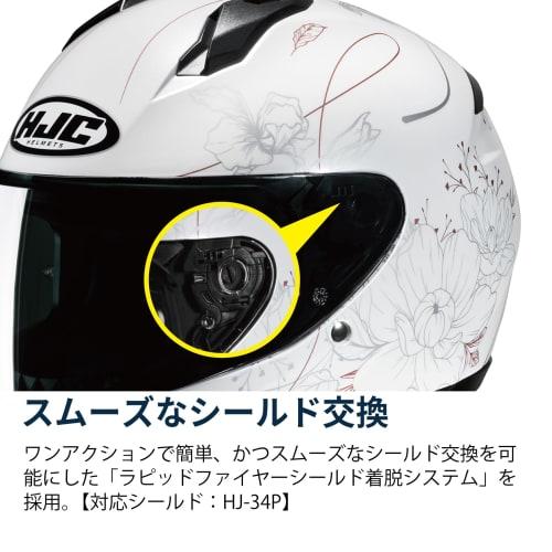 HJC HELMETS Motorcycle Helmet Full Face Ventilation Internal Removable C10 Epic HJH237 BLACK M (57 - 58cm)