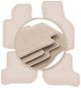 PREMIUM Beige Floor Mats For: Volkswagen Jetta V Sedan, Variant, Station Wagon 2005-2011