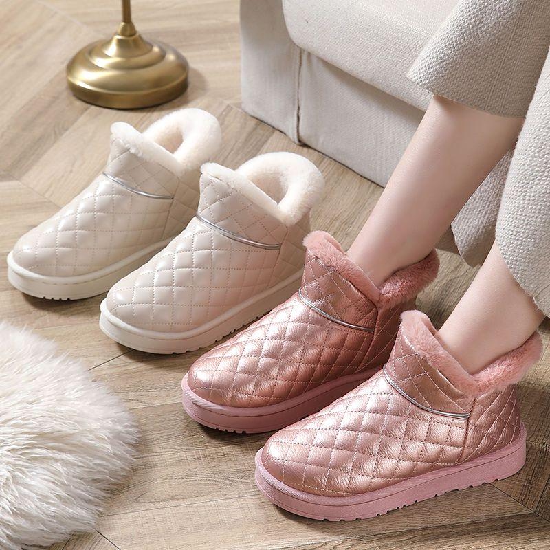 Fashion Flat Round Toe Women's Snow Boots Waterproof Ladies Shoes on Promotion 2025 New in Ankle Winter Novelty Y2k Hot Footwear Sale