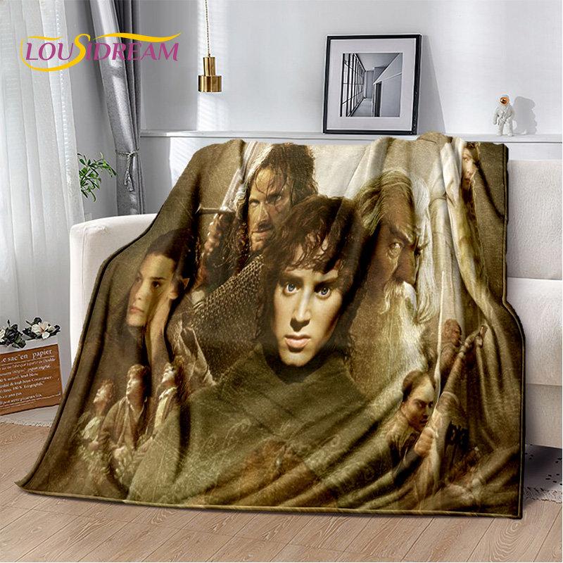 L-Lord of the Rings H-Hobbit Soft Plush Blanket,Flannel Blanket Throw Blanket for Living Room Bedroom Bed Sofa Picnic Cover Kids