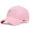 American Flag Embroidered Baseball Cap With Adjustable Fit For Summer Casual Wear