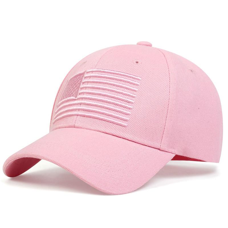 American Flag Embroidered Baseball Cap With Adjustable Fit For Summer Casual Wear