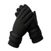 Winter Skihandschuhe für Herren Verdickt mit Fleece Outdoor Radfahren Winddicht und Kältefest Touchscreen Modische Fünffinger-Warmhandschuhe
