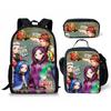 Descendants Laptop Backpack Set With Large Capacity For Students And Daily Use