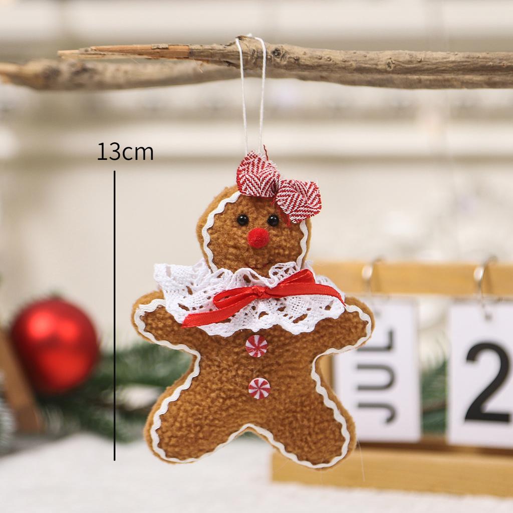 Christmas gingerbread man hanging ornaments long-legged gingerbread man doll mini gingerbread man pendant Christmas