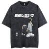 Hiromi Higuruma Jujutsu Kaisen T Shirt Anime Washed Oversized T-shirt for Men's Clothing Summer Short Sleeve Cotton Tees Tops