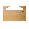 Portable Bamboo Wood Steering Wheel Table: Multi-functional Tray & Desk
