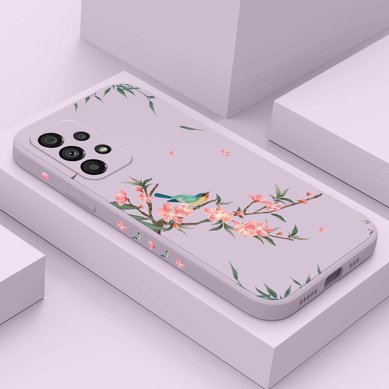 Falling Sakura Case For Samsung Galaxy A73 A53 A33 A23 A13 A03 A72 A52 A52S A32 A22 A12 A02 A02S A71 A51 A31 A21S 4G 5G Cover