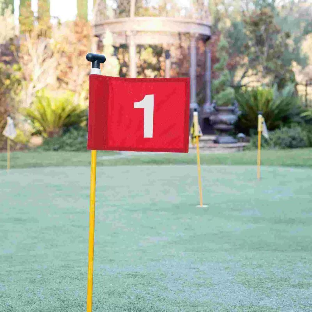 Driving Range Putting Green Flags 420D Nylon Numbered Golf Flag Golf Course Flags  Indoor Outdoor