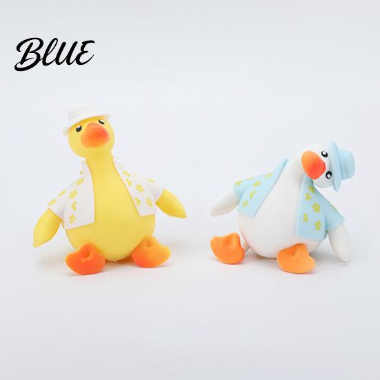 Hand Kneading Toy Slow-Rising Duck Squeeze Soft TPR Stress Reliever with And Relax Interchangeable Outfits Portable Fidget Decompression Gadget