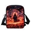 Cartoon Adjustable Straps NARUTO Shoulder Bags Light Weight Crossbody Bags For Boys & Girls Age 6-10, Secure Zipper Closure.