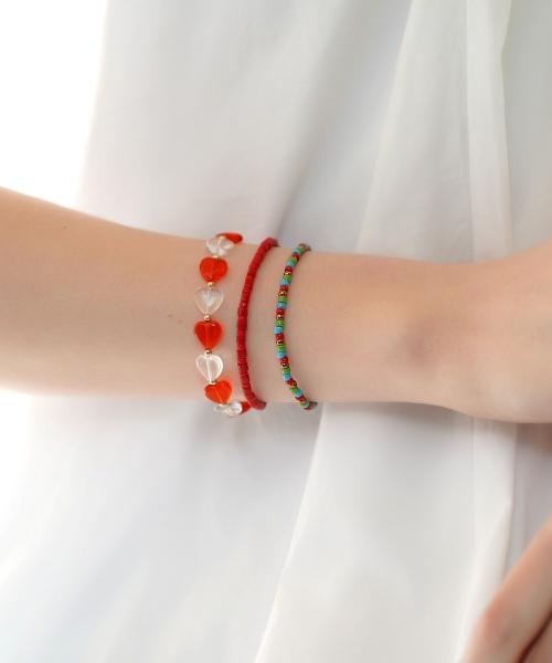 Bonbeau Bronze Beads Mix Color Layered Bracelet 5 Colors