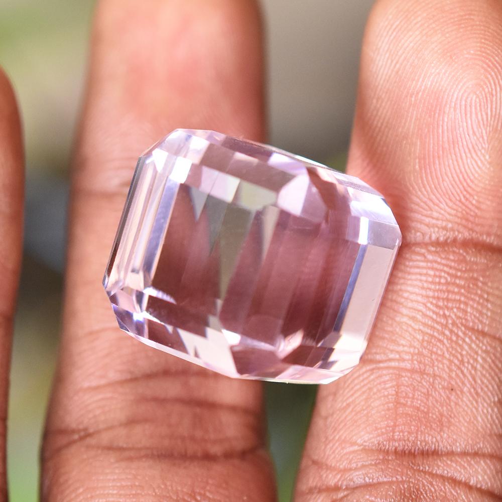 AA+ Quality 67 Ct RARE Cube Shape NATURAL Pink Topaz Loose Gemstone