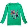 KPop Demon Hunters Kids T-Shirt Long Sleeve O-Neck Casual Fashion Cartoon Loose Top for Boys And Girls