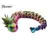 3D Printed Dragon Articulated Fidget Toy, Cute Ornaments, Desk Objects for Focus Decor Stress Relief Toy Adults, Fantasy Collectible Gift Sensory Toys