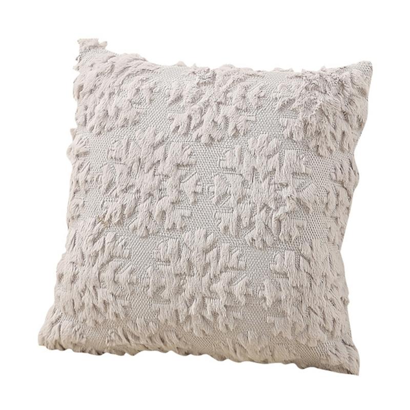 Christmas Cushion Cover Short  Throw Pillow Case Soft Plushie Sofa Pillowcase Cushion Cover Square 1PC