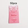 50 Pieces/package Flower Sticker Set Floral Bow Pattern Suitable for Gift Box Sealing Decoration Handmade Gift Decoration