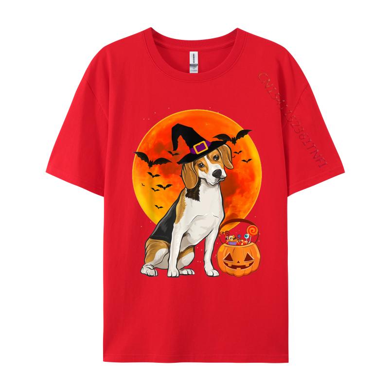 Dog Halloween Beagle Pumpkin TShirt Party T Shirts Funky Men T Shirt Leisure Cotton T Shirt New Design