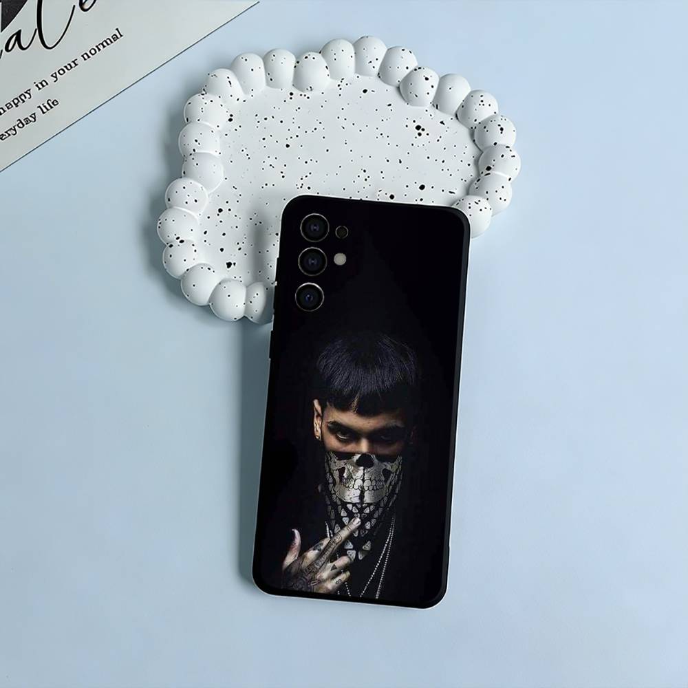 Latin Trap- A-Anuel- A-A Soft Silicone Case for Samsung S25, S24, S21, S22, S23, S30, Ultra, S20, Plus, FE, Lite-Black