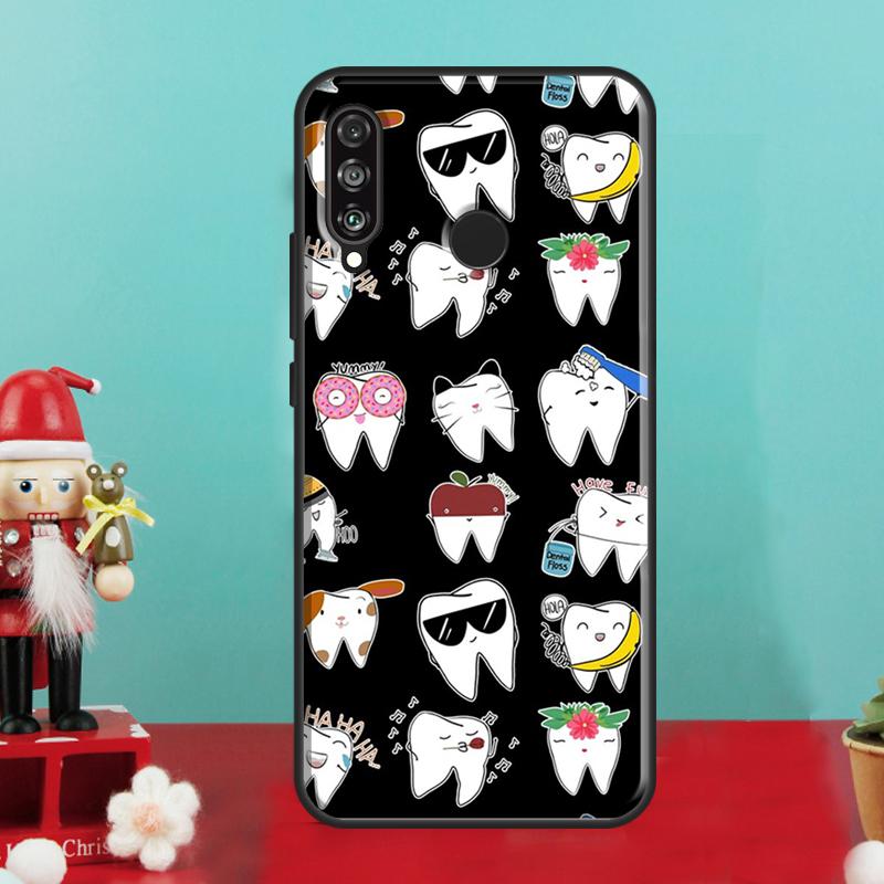 Dentist Tooth Pattern For Huawei Nova 12i 12s 11i 8i 9 10 SE Y90 Y60 Y70 Y72 Y73 Y61 Y91 P30 P40 Lite P60 Pro Case