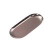 Home Decor Metal Tray Oval Tray for Nordic Style and Jewelry Stainless Steel Non Deformable Black/Bronze/Rose Gold 18cm/23cm