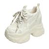 Mode 12CM Damen Plateau Sneaker 2024 Sommer Atmungsaktive Mesh Schuhe Damen Keilabsätze Freizeitschuhe Dicke Sohle Trainer Freizeitschuhe