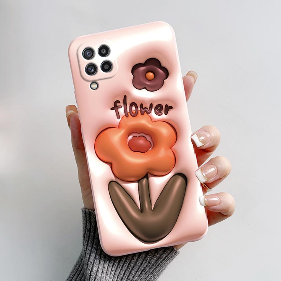 For Samsung M32 Case Cute Astronaut Painted Soft Bumper Funda Silicon Back Cover on Samsung Galaxy M32 M 32 SM-M325F Phone Case