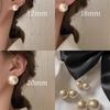 French Retro Cotton Pearl Stud Earrings: Versatile, Trendy, and Luxurious