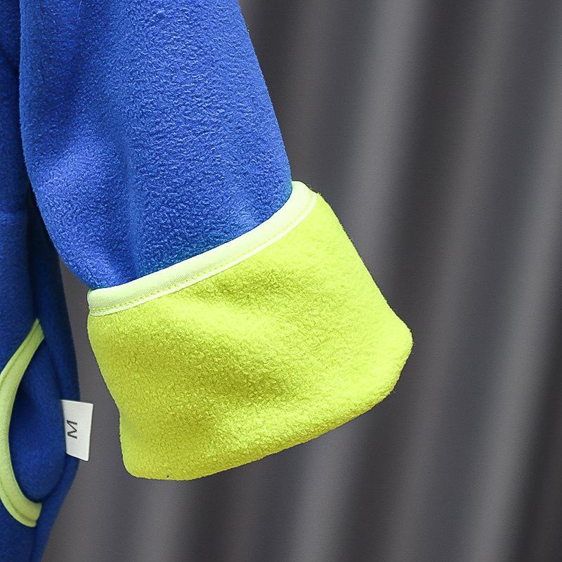 Frühling/Herbst 2023 Babymode im koreanischen Stil: Trendige Löwen-Fleecejacke