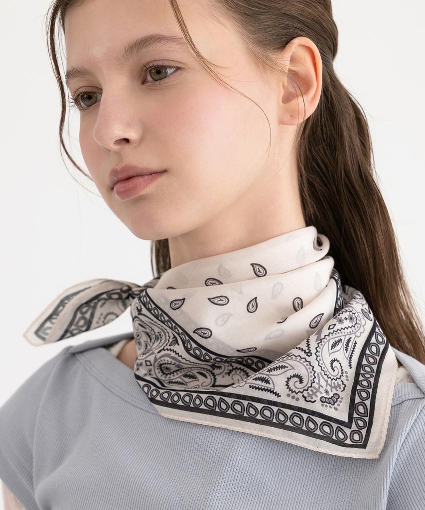 TATIANA Classic Paisley Silk Blend Scarf Sf2909