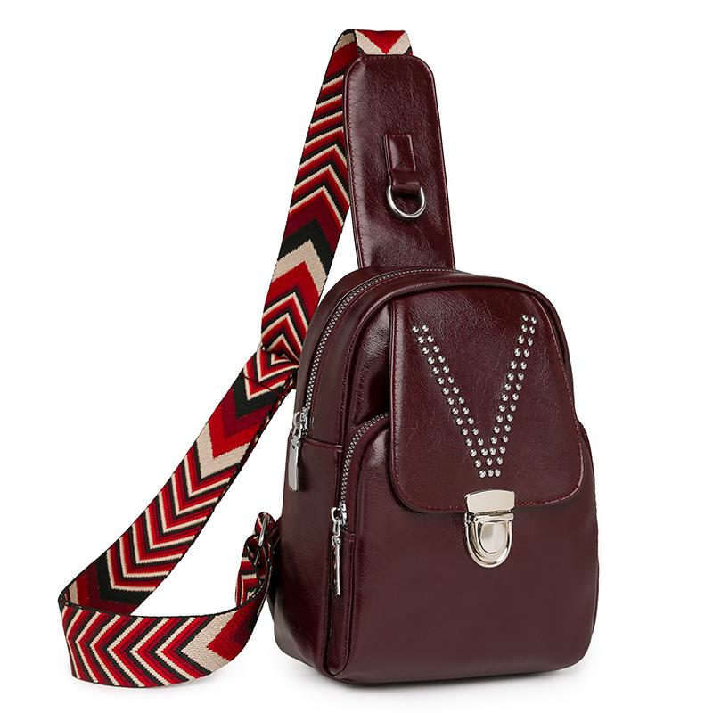 Women's Crossbody Bag Shoulder Bag Water-repellent PU Chest Bag