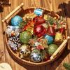 24Pcs/box Hanging Christmas Tree Pendant Plastic Jingle Balls Sets Christmas Ball  New Year Gifts