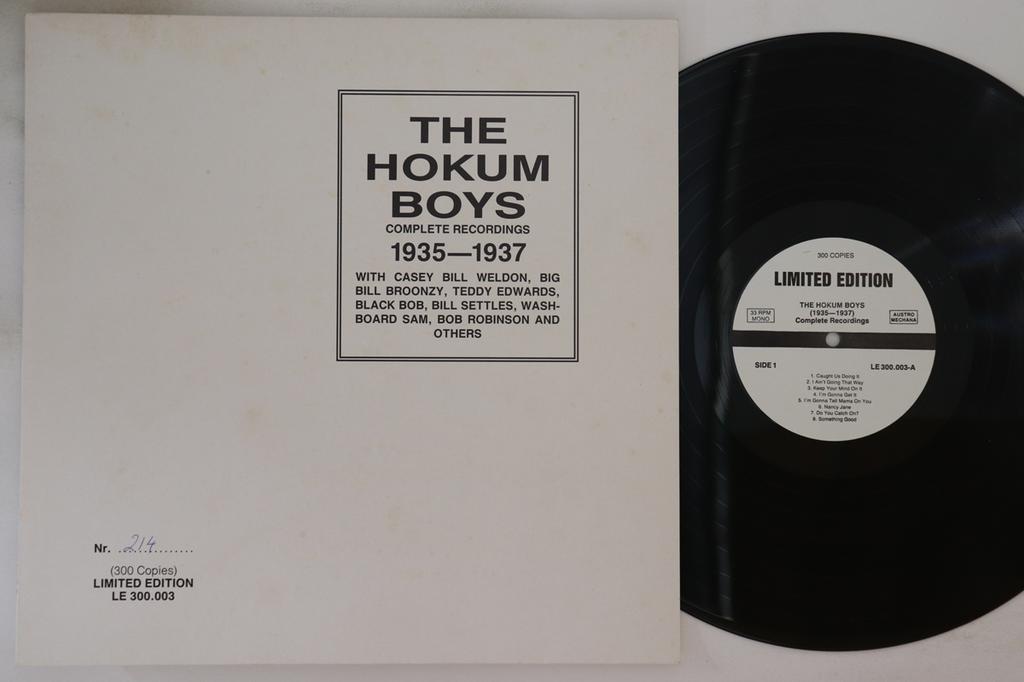 LP Record HOKUM BOYS  Complete Recordings 19351937 LE300003 LIMITED EDITIO Austria Blues Used