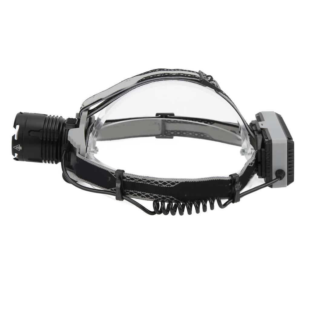 Headlamp XHP70 Headband Flashlight USB Charging Hard Light with Headband Digital Display Zooming