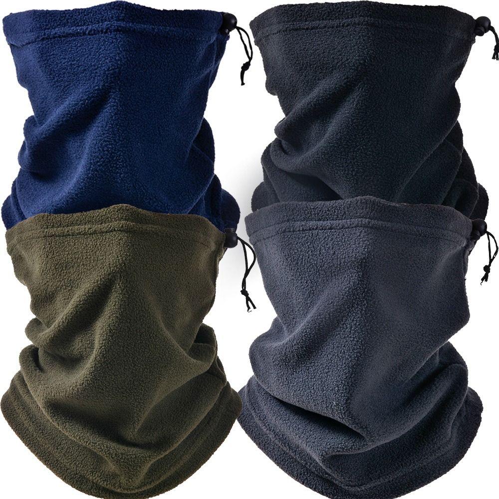 Thermal Warm Fleece Snood Scarf Circle Wrap Ski Balaclava Hat Multifunctional Neck Scarf
