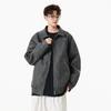 Loose men's leather jacket spring and autumn pu leather lapel xl large size trendy brand American retro casual leather jacket men