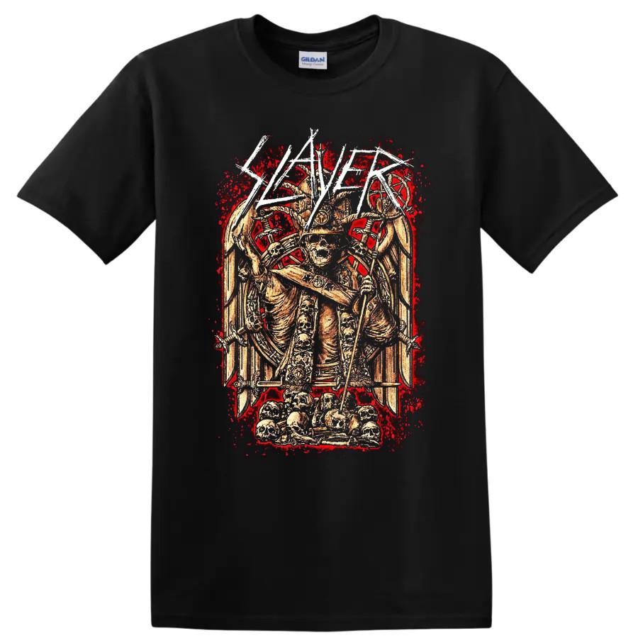 Slayer Skeleton Death Metal T Shirt Gothic Skull Warrior Tee