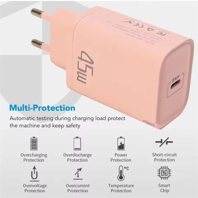 Încărcător Rapid Type-C Încărcătoare Colorate pentru Telefon Mobil Mufă de Încărcare USB C Adaptor Universal UE UK Pentru iPhone Samsung Huawei OPPO
