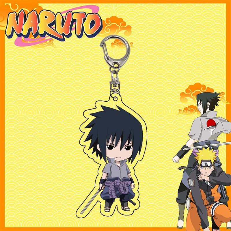 Anime Naruto Akryl nyckelring tillbehör Uzumaki Naruto Tecknad nyckelring