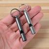 304 Stainless Steel High-Loudness Lifesaving Whistle for Outdoor, Referee, Wilderness Survival, or Emergency Use.