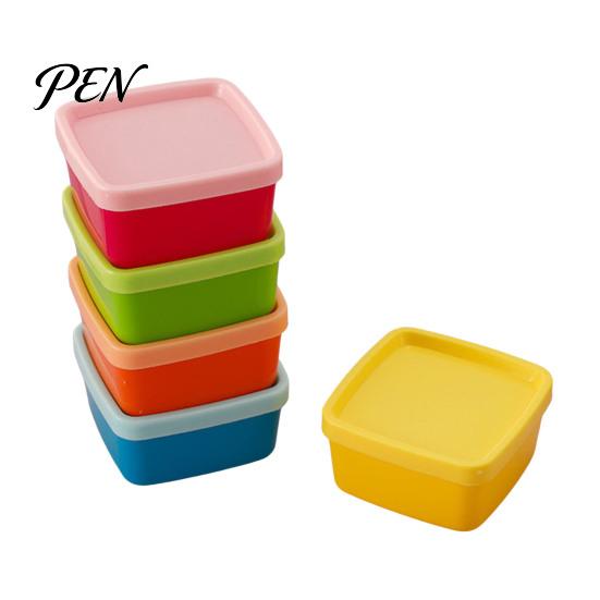 Minimalist Storage Solutions 5Pcs Mini Box with Lids, Stackable Plastic Containers, Reusable Portable Boxes Heart/Square/Flower Shape Food Organizer