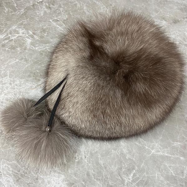 Natural Fluffy Hat Russian Domo Hat Ushanka Winter Woman Cap Hat Fashionable Real Fur Hat Women Warm Russian Hats Wholesale