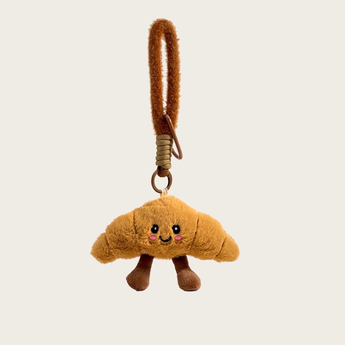 

Creative Cute Cartoon Croissant Pendant Plush Doll Bag Pendant School Bag Pendant Keychain Birthday Gift