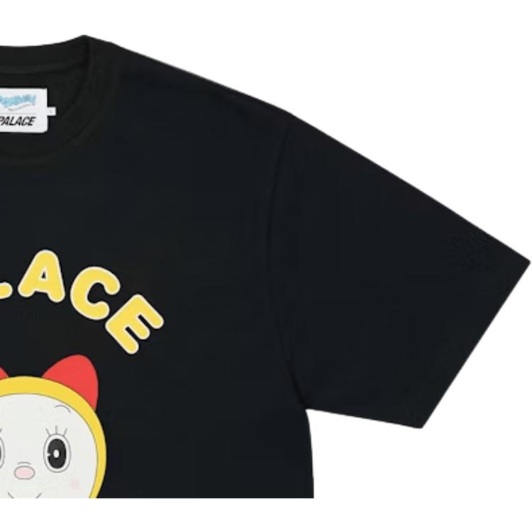 Palace x Doraemon T-Shirt Black Unisex Tops P29TS023