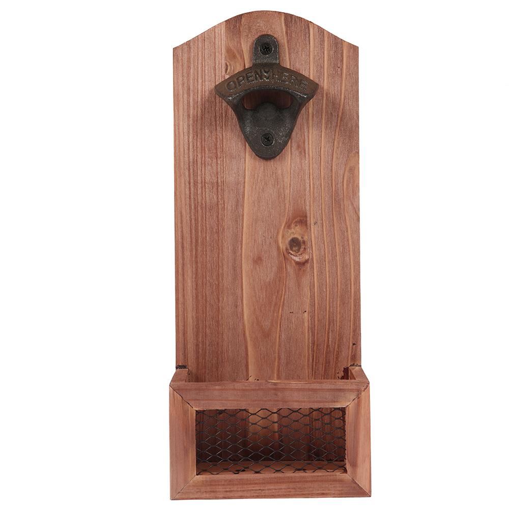 Pultový otvírák na lahve Dřevěný nástěnný otvírák na lahve Kreativita Otvírák na pivní sklenice Otvírák na lahve pro domácnost Kuchyňské barové nástroje