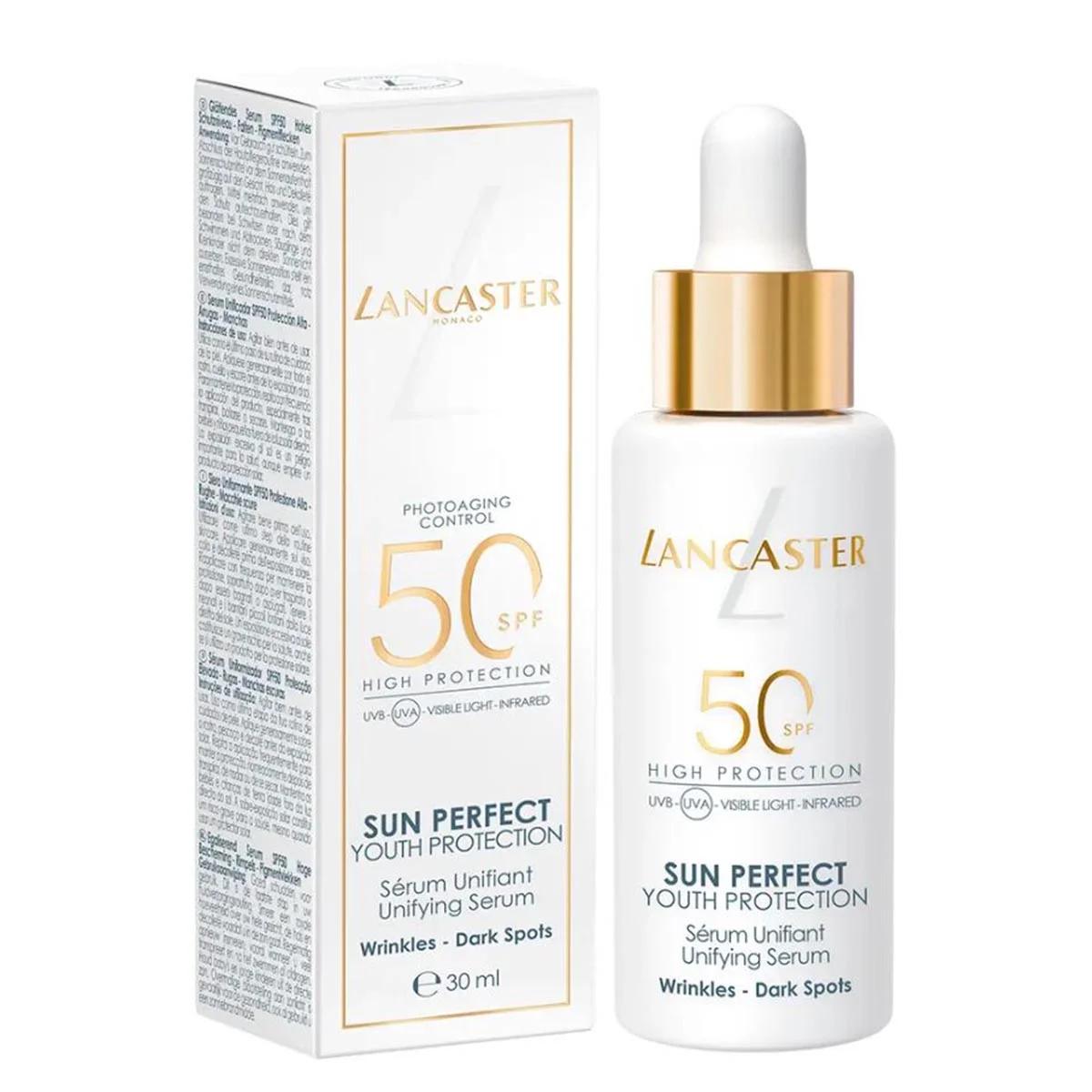 

Lancaster Sun Perfect Сыворотка для защиты от солнца, выравнивающая тон и борьющаяся с темными пятнами, SPF50, 30 мл