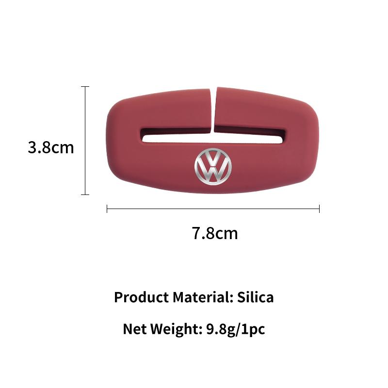 Car Seatbelt Buckle Cover Silicone Anti-scratch Protector Safety Belt Buckle Guard For VW Scirocco Jetta Beetle Golf Polo Touran 46YHS